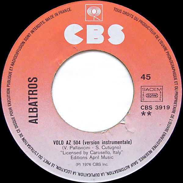 Albatros : Volo AZ 504 (7", Single)