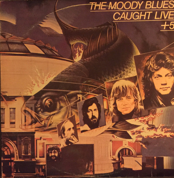 The Moody Blues : Caught Live +5 (2xLP, Album, Gat)