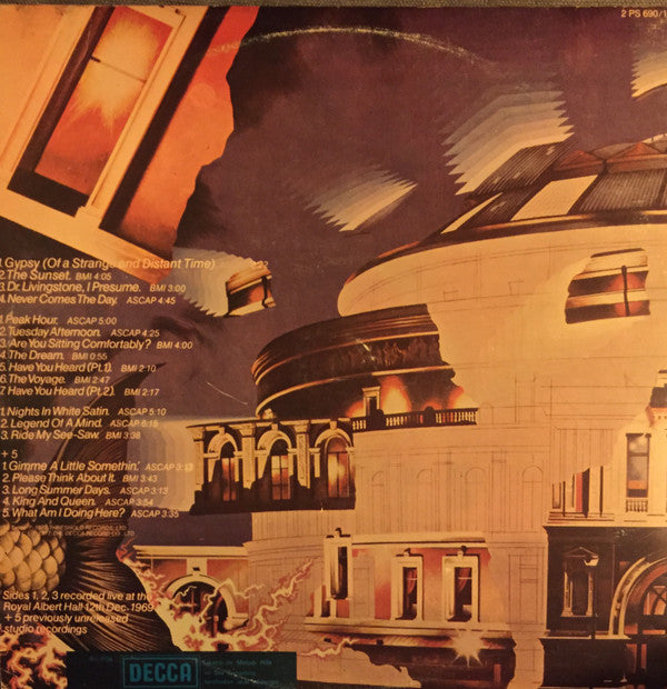 The Moody Blues : Caught Live +5 (2xLP, Album, Gat)