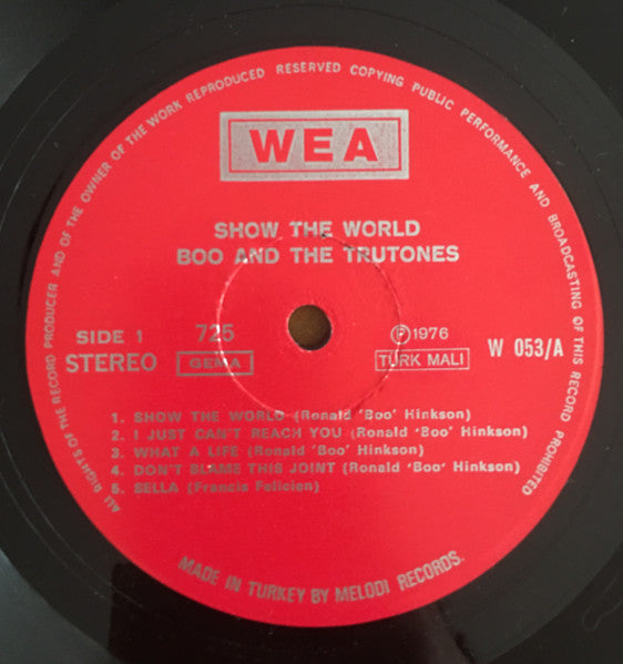 Boo And The Tru-Tones* : Show The World (LP, Album)