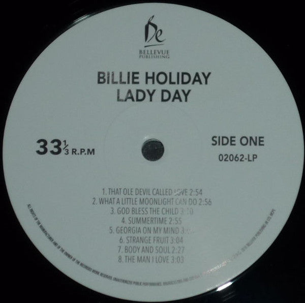 Billie Holiday : Lady Day (LP, Comp, 180)