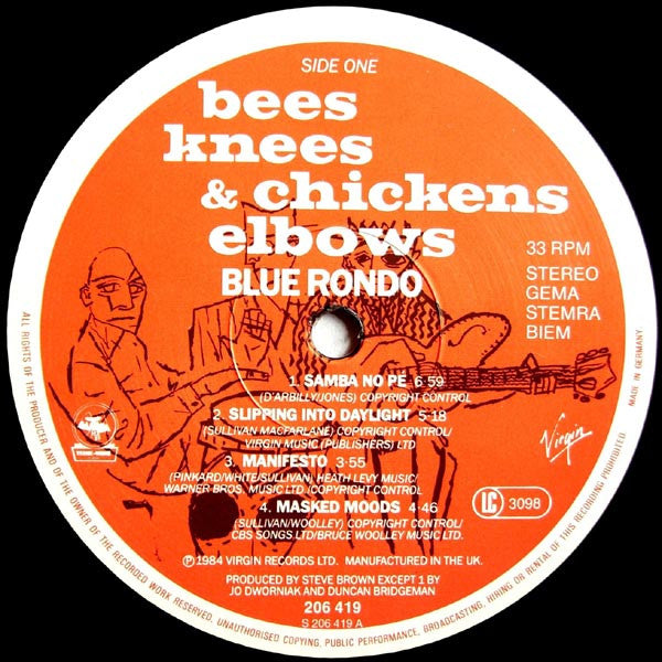 Blue Rondo À La Turk : Bees Knees & Chickens Elbows (LP, Album)