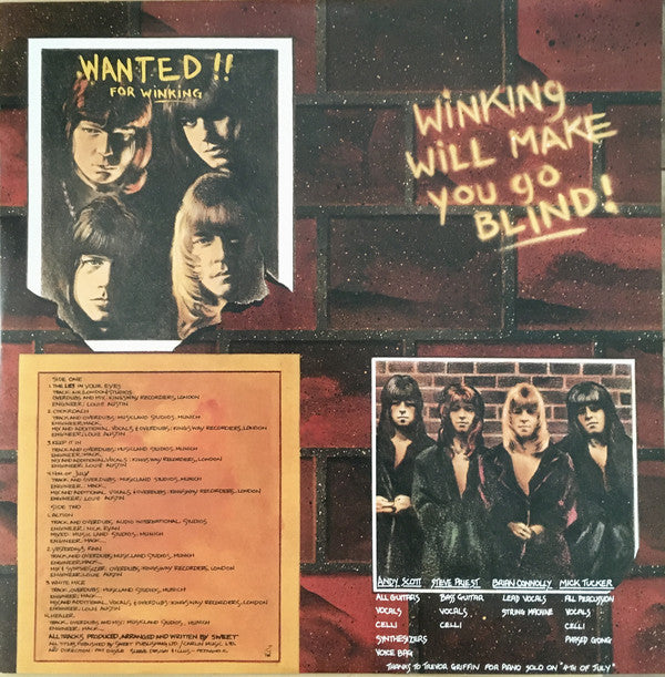 The Sweet : Give Us A Wink! (LP, Album, RE, 180)