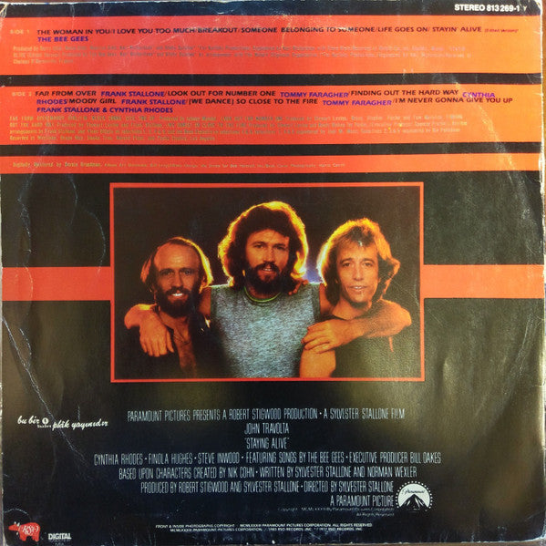Various : Staying Alive - The Original Motion Picture Soundtrack (LP, Album)