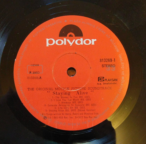 Various : Staying Alive - The Original Motion Picture Soundtrack (LP, Album)