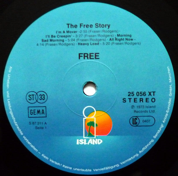 Free : The Free Story (2xLP, Comp, RE)