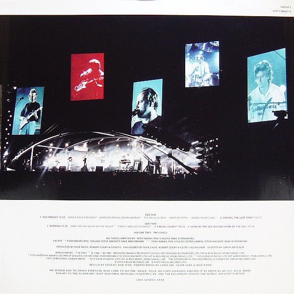 Genesis : Live / The Way We Walk (Volume Two: The Longs) (LP, Album)
