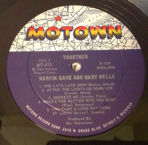 Marvin Gaye And Mary Wells : Together  (LP, Album, Mono)