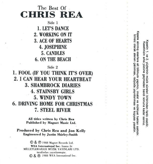 Chris Rea : New Light Through Old Windows (The Best Of Chris Rea) (Cass, Album)