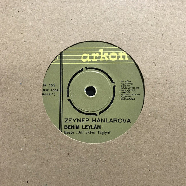 Зейнаб Ханларова : Benim Leylam (7", Single)