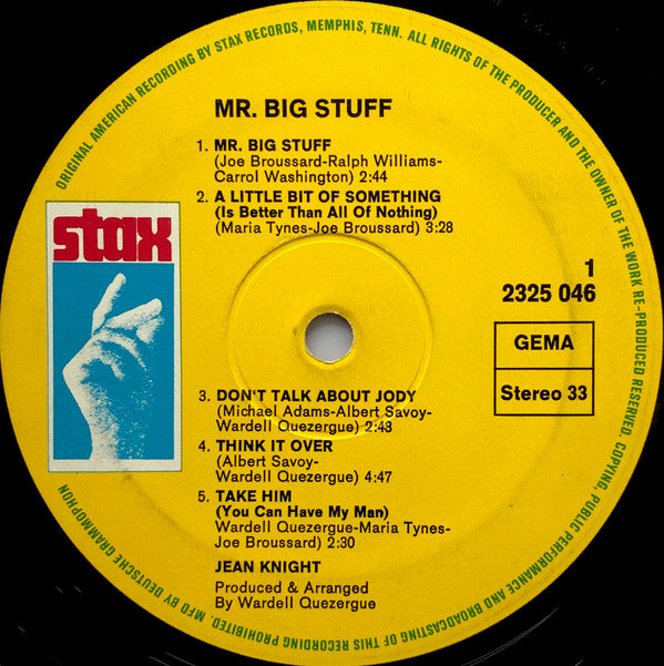 Jean Knight : Mr. Big Stuff (LP, Album)