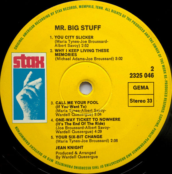 Jean Knight : Mr. Big Stuff (LP, Album)