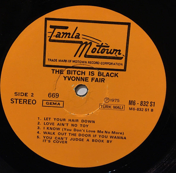 Yvonne Fair : The Bitch Is Black (LP, Album)