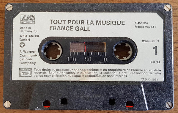 France Gall : Tout Pour La Musique (Cass, Album, Dol)