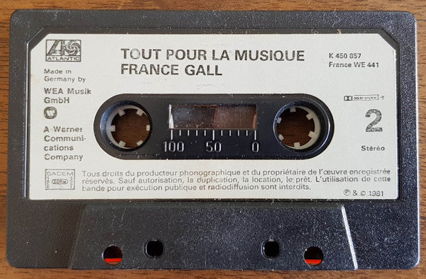 France Gall : Tout Pour La Musique (Cass, Album, Dol)