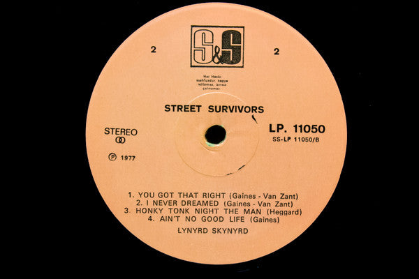 Lynyrd Skynyrd : Street Survivors (LP, Album)