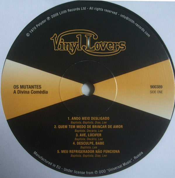 Os Mutantes : A Divina Comédia Ou Ando Meio Desligado (LP, Album, RE)