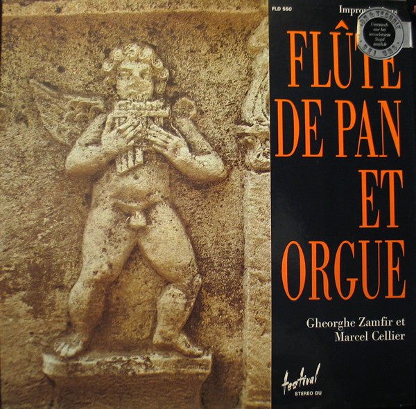 Gheorghe Zamfir Et Marcel Cellier : Improvisations Flûte De Pan Et Orgue (LP, Album, Gat)