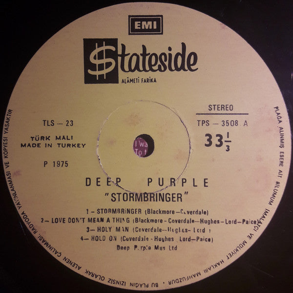 Deep Purple : Stormbringer (LP, Album)