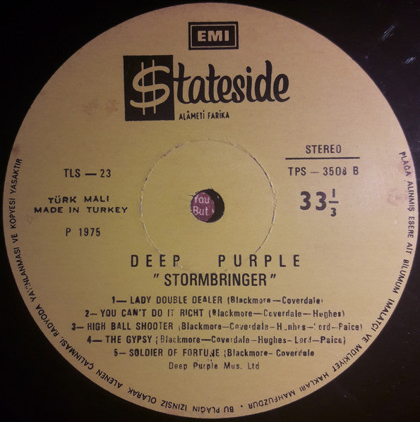 Deep Purple : Stormbringer (LP, Album)