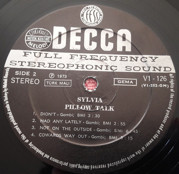 Sylvia Robinson : Pillow Talk (LP, Album, Club)