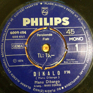 Manu Dibango : Dikalo / Tele Miso (7", Single, Mono)
