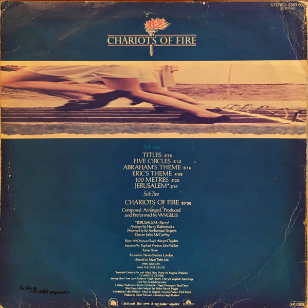 Vangelis : Chariots Of Fire (LP, Album)