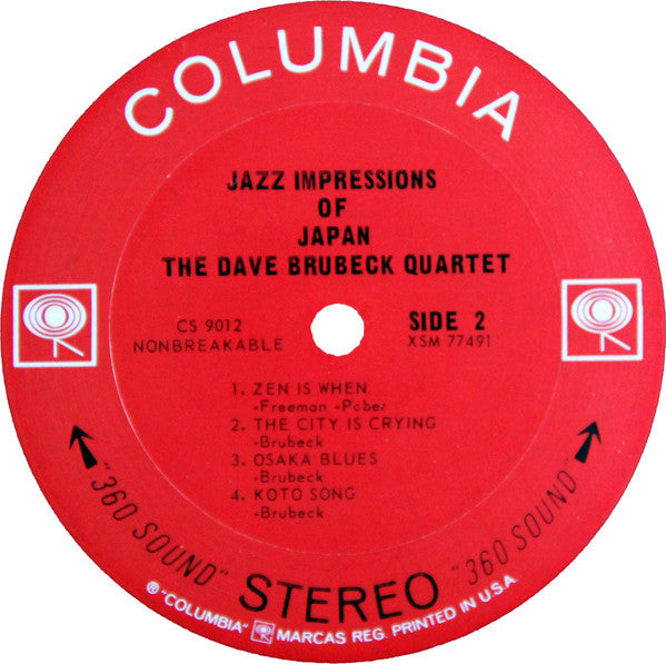The Dave Brubeck Quartet : Jazz Impressions Of Japan (LP, Album, Pit)