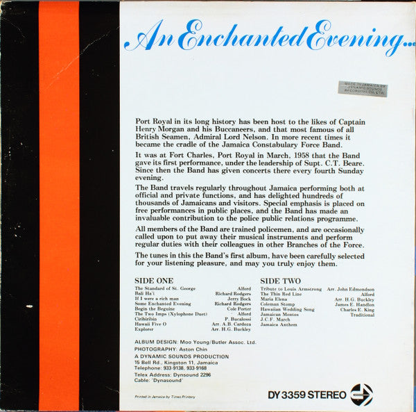 The Jamaica Constabulary Force Band : An Enchanted Evening (LP)