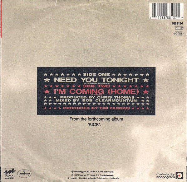 INXS : Need You Tonight (7", Single)