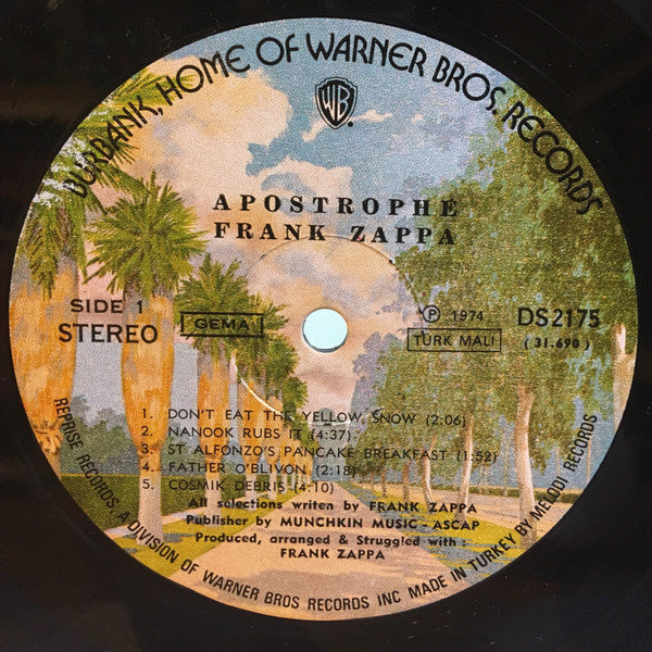 Frank Zappa : Apostrophe (') (LP, Album)