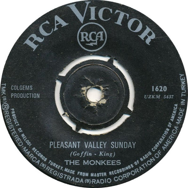 The Monkees : Pleasant Valley Sunday / Words (7", Single)