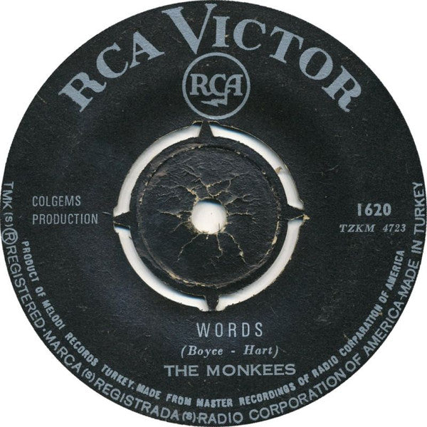 The Monkees : Pleasant Valley Sunday / Words (7", Single)