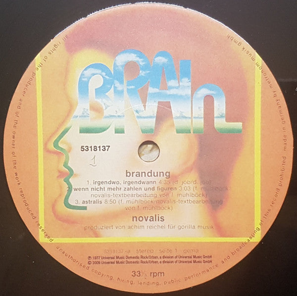 Novalis (3) : Brandung (LP, Album, RE)