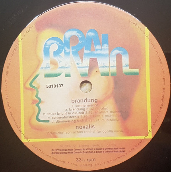 Novalis (3) : Brandung (LP, Album, RE)