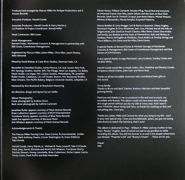 Marcus Miller : Laid Black (2x12", Album, 180)