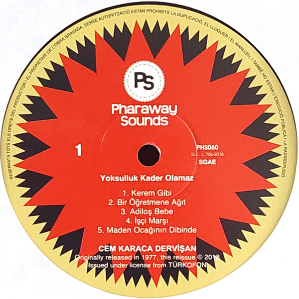 Cem Karaca, Dervişan : Yoksulluk Kader Olamaz (LP, Album, RE)