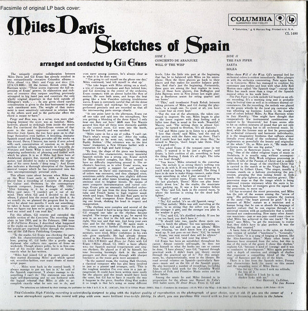 Miles Davis : Sketches Of Spain (CD, Album, RE, RM)