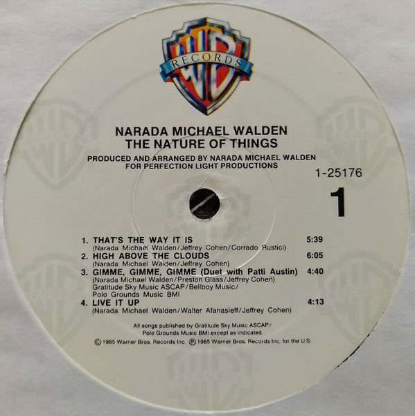 Narada Michael Walden : The Nature Of Things (LP, Album, All)