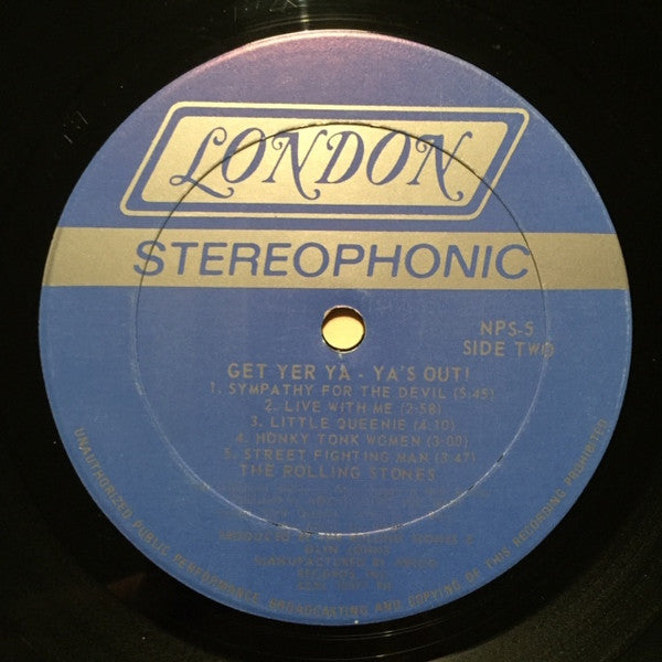 The Rolling Stones : Get Yer Ya-Ya's Out! (The Rolling Stones In Concert) (LP, Album, Phi)