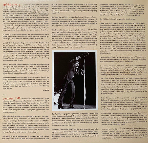 James Brown : Say It Live And Loud (08.26.68 Live In Dallas) (2xLP, Album, RE)