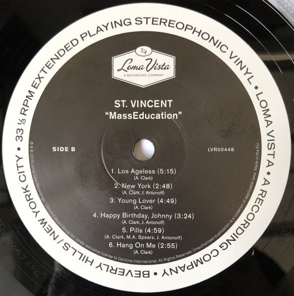 St. Vincent : MassEducation (LP, Album)