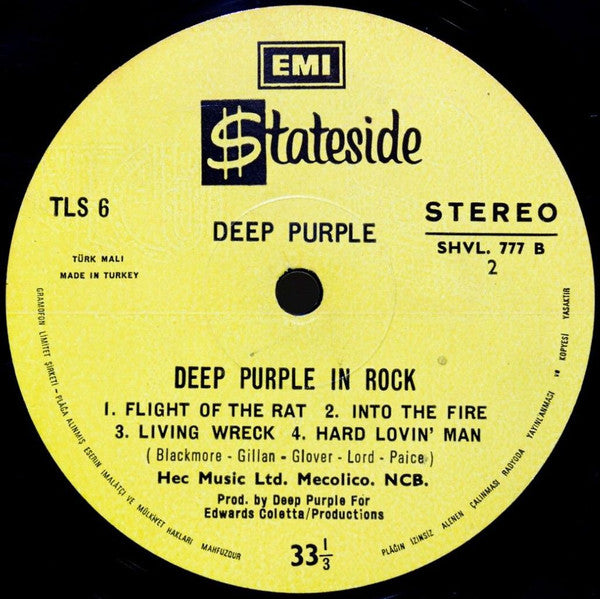 Deep Purple : In Rock (LP, Album, RE)