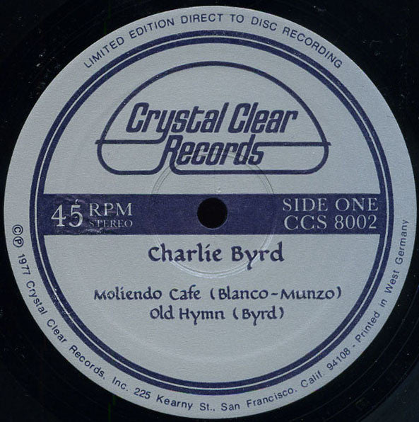 Charlie Byrd : Direct Disc Recording (12", Album, Ltd, Dir)