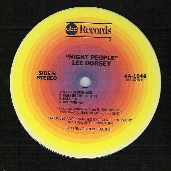 Lee Dorsey : Night People (LP, Album)