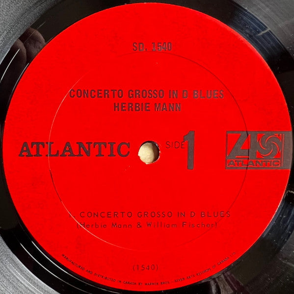 Herbie Mann : Concerto Grosso In D Blues (LP, Album)