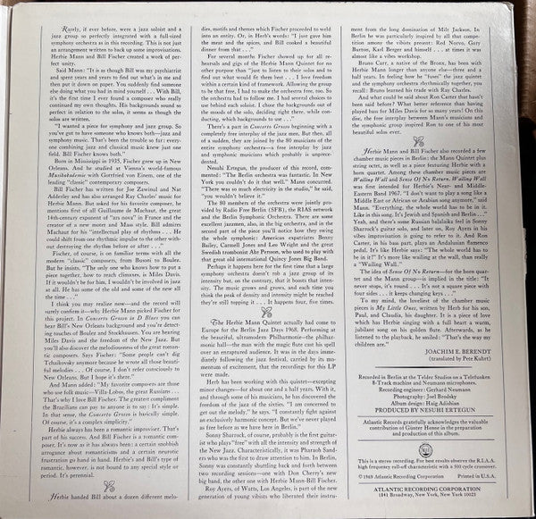 Herbie Mann : Concerto Grosso In D Blues (LP, Album)