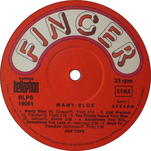 The Pop Tops : Mamy Blue (LP, Album, Gat)