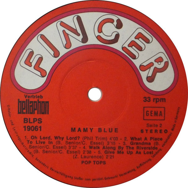 The Pop Tops : Mamy Blue (LP, Album, Gat)