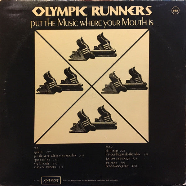 Olympic Runners : Put The Music Where Your Mouth Is (LP, Album)